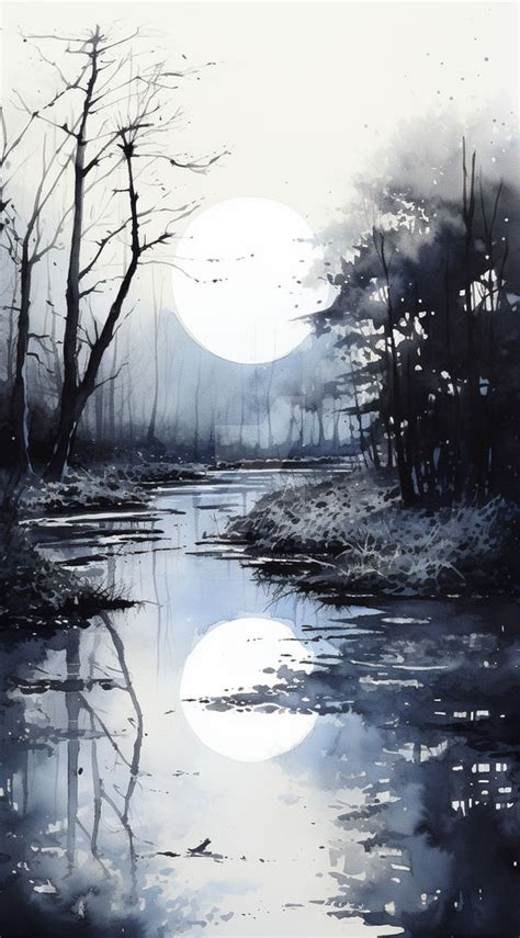 Moon over River by ChangeLingFox on DeviantArt