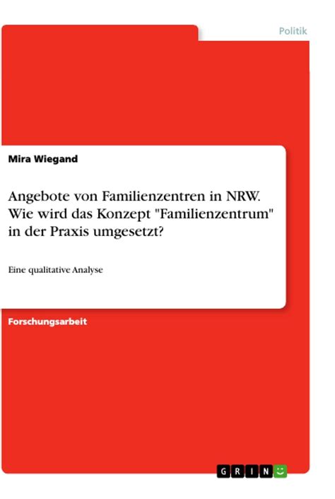 Angebote Von Familienzentren In Nrw Wie Wird Das Konzept