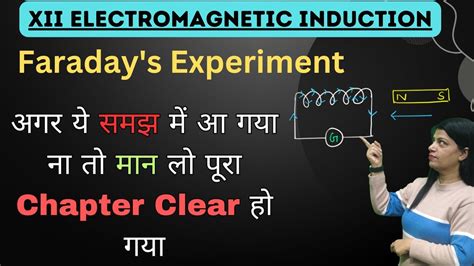 Faraday S Experiment Electromagnetic Induction Class 12 Physics