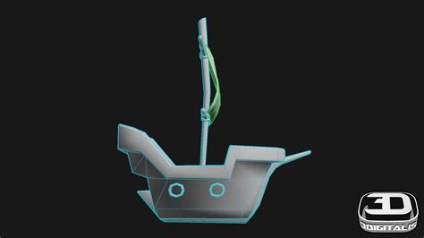 Stylized Pirate Ship Low Poly 3D Model TurboSquid 2231988