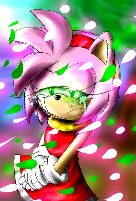 Amy Rose Sonic Crying