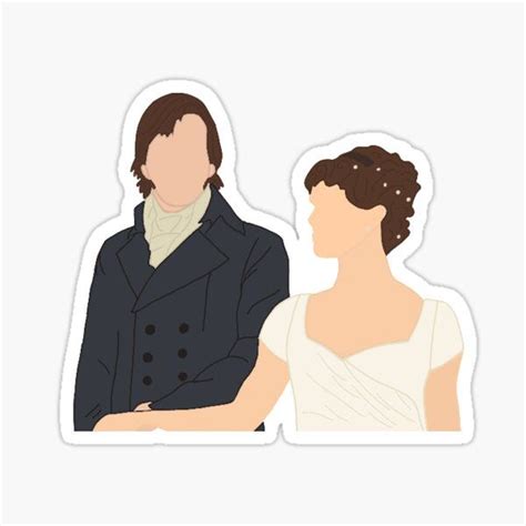 Pride & Prejudice Sticker - Minimalist Design