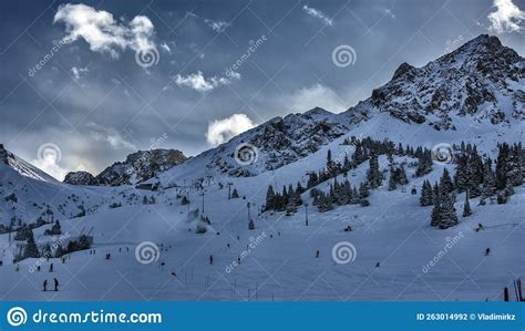 Almaty city. stock photo. Image of mountain, blue, winter - 263014992