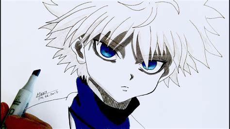 COMMENT DESSINER KIRUA - HUNTER X HUNTER ( TUTO pour DEBUTANT ) - YouTube