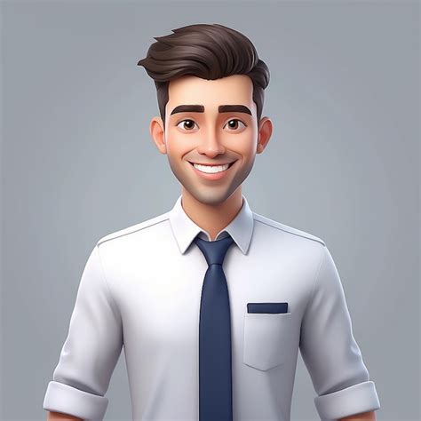 Hombre Joven Sonriente Adam Avatar D Personas Vectoriales Ilustraci N