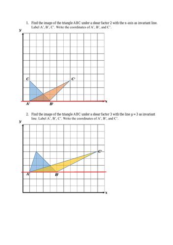 GCSE Maths: Shear transformation lesson. | Teaching Resources