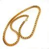 Usenset Mm Gold Tone Women And Men Box Notlace Netclace Stain