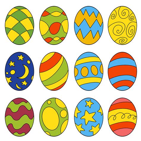 The easter egg drawing image for holiday concept. 40508691 Vector Art ...