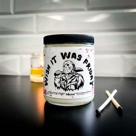 Wish It Was Friday Candle Or Wax Melt Jason Voorhees Etsy