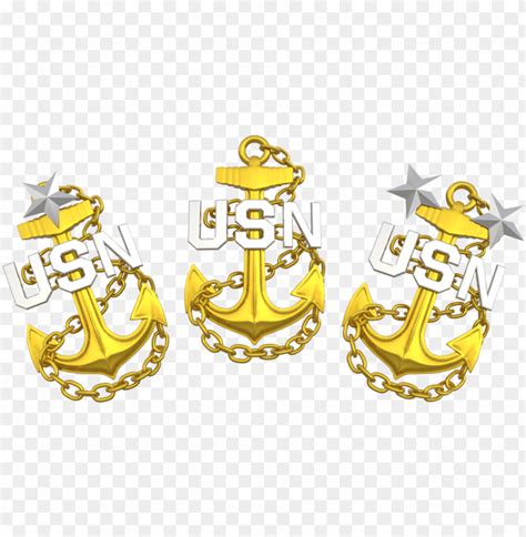 Avy Chief Anchor Set - Navy Chief Fouled Anchors PNG Transparent With ...