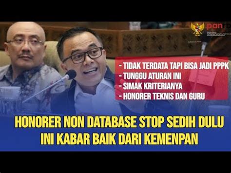 Alhamdulillah Honorer Teknis Dan Guru Tidak Terdata Database Bisa