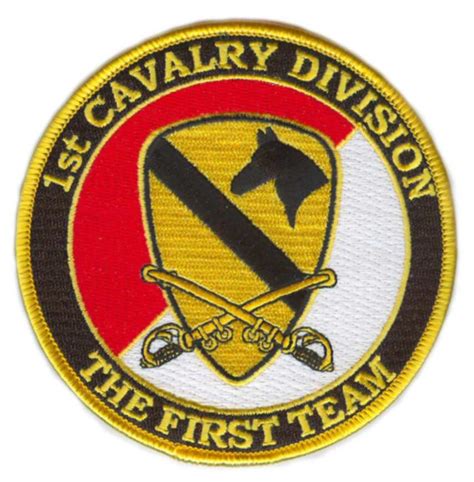 1st Cavalry Division With Sabres Patch