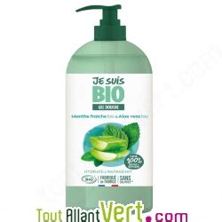 Gel douche Bio menthe fraîche et aloe vera 1L Je suis BIO achat vente