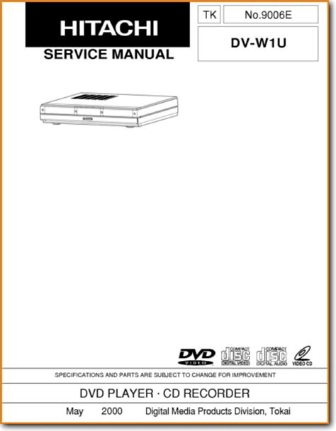 Hitachi DVW-1-U DVD Player - On Demand PDF Download | English