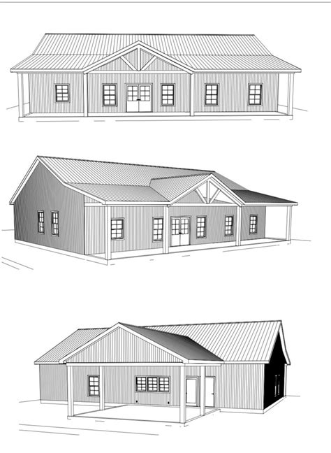 X Barndominium Bedroom Complete Pdf Blueprints And Etsy Canada