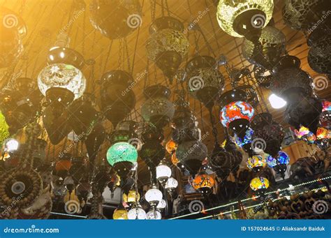 Turkish Colorful Lamps at the Big Bazaar Stock Image - Image of turkey ...