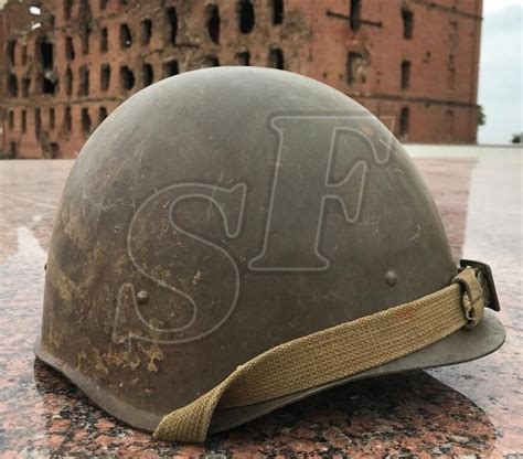 Soviet Helmet Ssh 40 From Krasny Oktyabr Stalingrad Steel Plant Relic