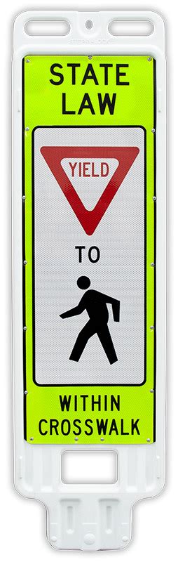 Replacement Yield To Pedestrians In Street Crossing Panel R1 6 Shop