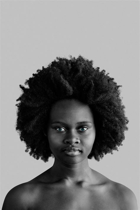 Beautiful Naked Black Woman Afro Premium Psd Rawpixel