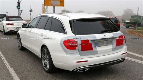 2020 Mercedes E-Class Wagon Spied Dressed In White