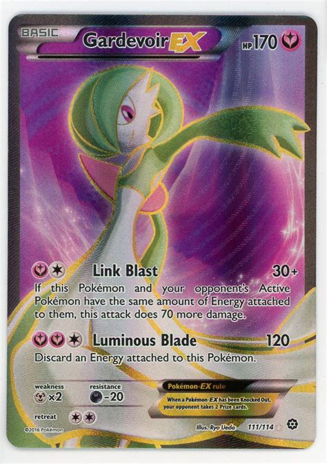 Pokemon Gardevoir Ex Steam Siege Full Art Ultra Rare Froggers