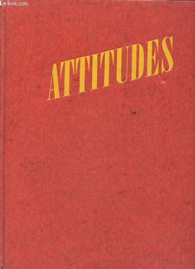 Attitudes De Bourboulon Jacques Bon Couverture Rigide 1984 Le Livre