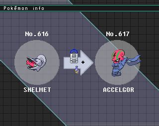 Accelgor Evolution Chart