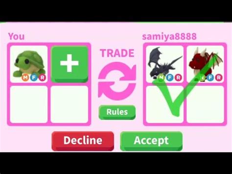 Roblox What People Trade For Mega Neon Turtle In Adopt Me Youtube