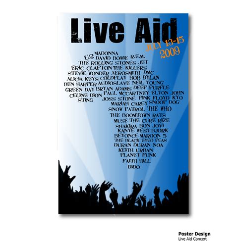 live aid | Kirsten Larson Creative Design