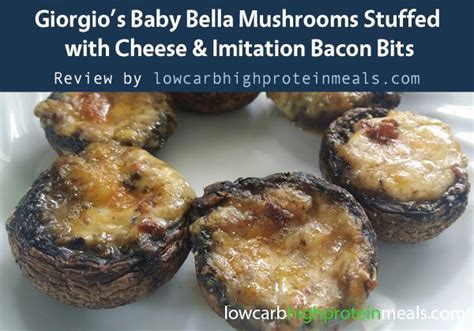 Giorgio Baby Bella Portabella Mushrooms Stuffed With Cheese And