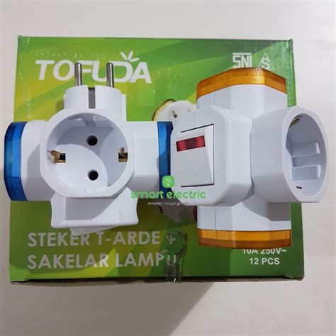 Jual Tofuda Steker T Arde Saklar Colokan Listrik Cabang 3 Bagus Murah