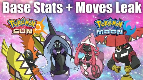 Tapu Koko Tapu Lele Tapu Bulu Tapu Fini Base Stats Leak Pokemon Sun And Moon Youtube