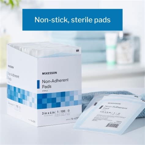 McKesson Sterile Non Adherent Dressing Rectangle 3 X 4 16 4293 100 Per