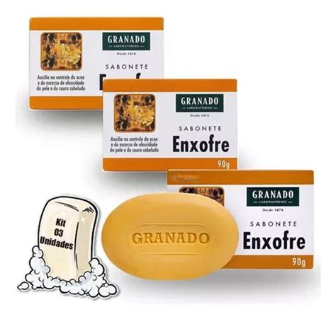 Kit 3 Sabonete Enxofre Granado 90g Esfoliante Mercadolivre