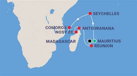 Seychelles And Mauritius Map - Caribbean Map