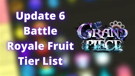 Official Battle Royale Fruit Tier List Gpo Youtube