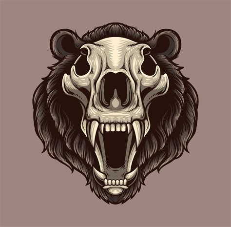 Vector illustration of bear head 13334705 Vector Art at Vecteezy