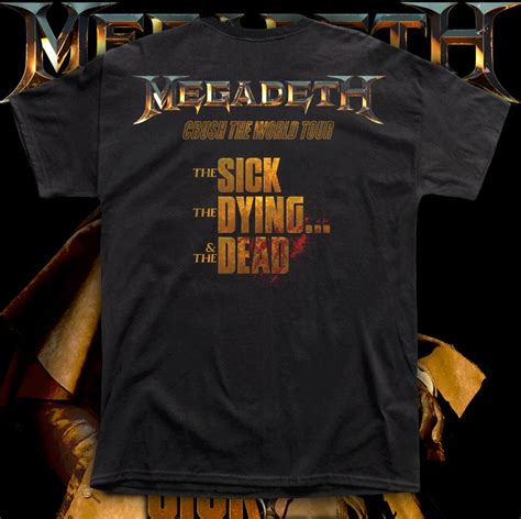 Megadeth The Sick The Dying The Dead Polera Hombre Serigrafía