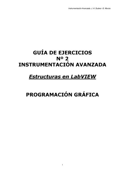 PDF GUÍA DE EJERCICIOS Nº 2 INSTRUMENTACIÓN DE Instrumentación