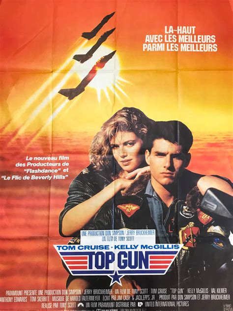 Top Gun 1986 French Grande Movie Poster - BHP Collectibles