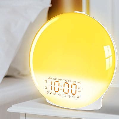 Ecozy Sunrise Alarm Clock For Heavy Sleepers Smart Wake Up Light With