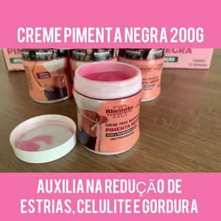 Kit Gel Creme Massageador Pimenta Negra G Anti Estrias E Celulites