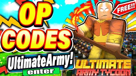 ALL NEW SECRET CODES In ULTIMATE ARMY TYCOON CODES Roblox Ultimate