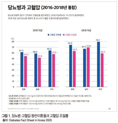 성인 당뇨병 환자 61 고혈압 동반이환 The Most