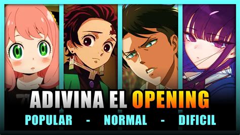 Adivina El Opening De Anime Nivel Popular Normal Dificil Rounds