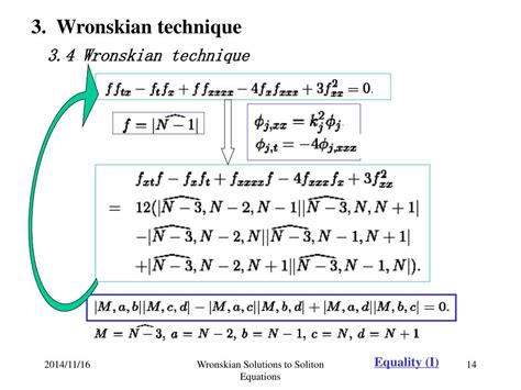 PPT Wronskian Solutions To Soliton Equations PowerPoint Presentation