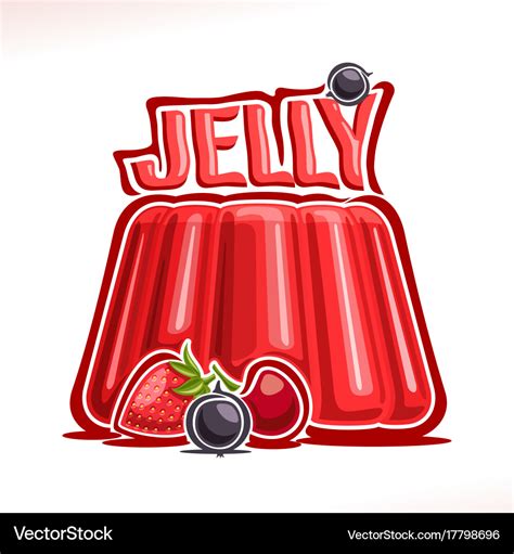 Logo For Strawberry Jelly Royalty Free Vector Image