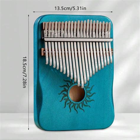 Kalimba Touches Piano Pouce Mbira Bois Massif Portable Avec