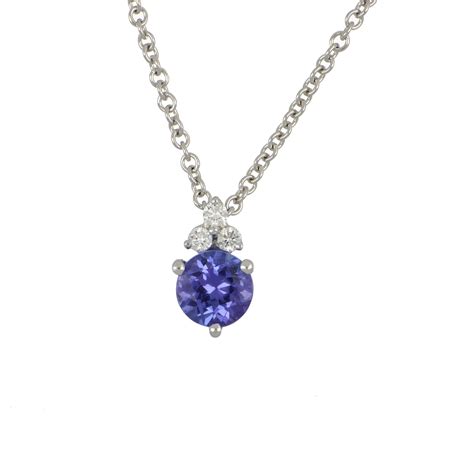 Tanzanite and Diamond Pendant