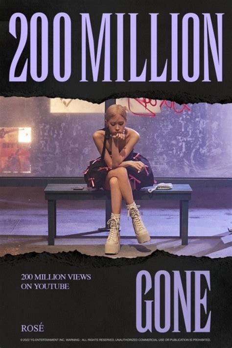 Blackpink ロゼ、ソロ曲「gone」mv再生回数が2億回を突破 Kstyle